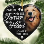 Custom Pet Photo Memorial Gifts for Dog Lovers - Personalized Ceramic Ornament