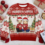 Custom Name Christmas Couple Gifts - Personalized Sweatshirt