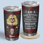 Custom Sage Burning Tarot Reading Gifts for Women - Personalized Tumbler