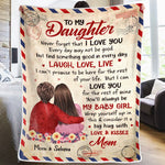 Custom Name Mother Daughter Gifts - Personalized Blanket