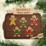 Custom Name Grandma's Perfect Batch Christmas Gifts - Personalized Ornament
