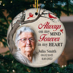Custom Photo Memorial Christmas Gifts - Personalized Ceramic Ornament