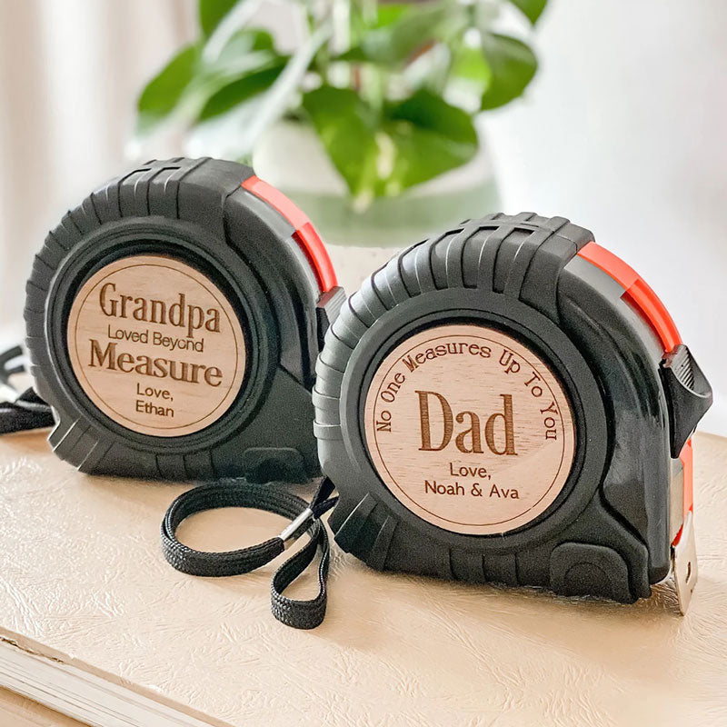 Custom Name Loved Beyond Measure Grandpa Gifts - Personalized Measure Tape