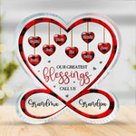 Custom Name Grandparents Family Gift - Personalized Shaped Acrylic Plaque