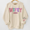 I Need You Like A Heart Needs A Beat - Couple Personalized Custom Unisex Sweatshirt With Design On Sleeve - Gift For Husband Wife, Anniversary