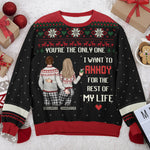 Custom Name Funny Christmas Couple Gifts - Personalized Sweatshirt