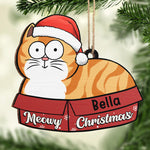 Custom Name Christmas Cat Gifts for Cat Lovers - Personalized Ornament