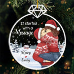 Custom Name Christmas Couple Gifts - Personalized Ornament