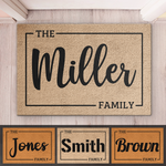Custom Family Name Housewarming Decor - Personalized Doormat