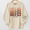 My Dear Wifey - Couple Personalized Custom Unisex Sweatshirt With Design On Sleeve - Gift For Husband Wife, Anniversary