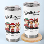 Custom Name Christmas Bestie Gifts for Women - Personalized Tumbler
