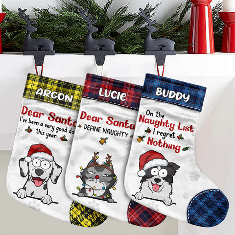 Custom Name Funny Pet Christmas Gifts - Personalized Christmas Stocking