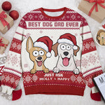 Custom Name Christmas Dog Dad Gifts - Personalized Sweatshirt