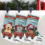 Custom Name Christmas Pet Gifts for Dog and Cat Lovers - Personalized Christmas Stocking