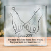 You Hold My Heart Forever - Couple Personalized Custom Square Shaped Acrylic Plaque - Gift For Husband Wife, Anniversary