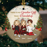 Custom Name Christmas Friendship Gifts for Women - Personalized Ceramic Ornament