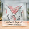 Loved You Then, Love You Still - Couple Personalized Custom Square Shaped Acrylic Plaque - Gift For Husband Wife, Anniversary