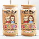 Custom Name Funny Best Friend Gifts for Women - Personalized Glass Cup