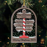 Custom Family Name Christmas Gifts - Personalized Ornament