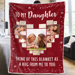 Custom Photo Daughter Gifts - Personalized Blanket