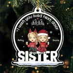 Custom Name Christmas Sister Gifts - Personalized Ornament