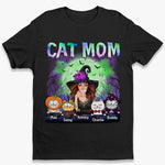 Custom Name Halloween Cat Mom Gifts for Women - Personalized Apparel
