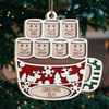 Hot Cocoa And Marshmallow Make Christmas So Nice - Personalized Custom Marshmallow Shaped Wood Christmas Ornament - Gift For Family Member, Christmas Gift