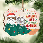 Custom Name Christmas Cat Gifts for Cat Lovers - Personalized Ornament