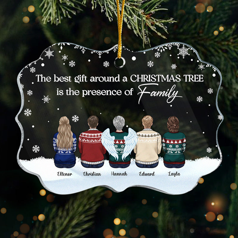 The Best Part Of Christmas - Family Personalized Custom Ornament - Acrylic Benelux Shaped - Christmas Gift For Family Members