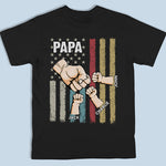 Custom Name Papa Gifts for Dads - Personalized Apparel