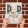 Best Dad Ever - Family Personalized Custom Vertical Easel Back Canvas - Birthday Gift For Dad