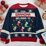 Custom Name Christmas Gifts for Grandma - Personalized Sweatshirt