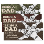 Custom Name Dad Fist Bump Gifts for Dads - Personalized Wood Sign