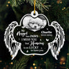 Custom Photo My Angel Has Paws - Memorial Personalized Custom Ornament - Acrylic Custom Shaped - Christmas Gift, Sympathy Gift For Pet Owners, Pet Lovers