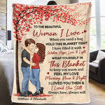 Custom Name Romantic Love Gifts for Her - Personalized Blanket