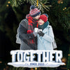 Custom Photo Together Since - Couple Personalized Custom Ornament - Acrylic Custom Shaped - Christmas Gift For Husband Wife, Anniversary