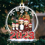 Custom Name Family Christmas Gifts - Personalized Ornament