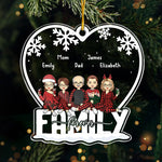 Custom Family Forever Christmas Gifts - Personalized Ornament