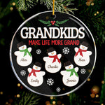 Custom Name Grandkids Christmas Gifts for Grandparents - Personalized Ornament