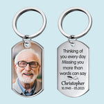 Custom Photo Memorial Keepsake - Personalized Keychain