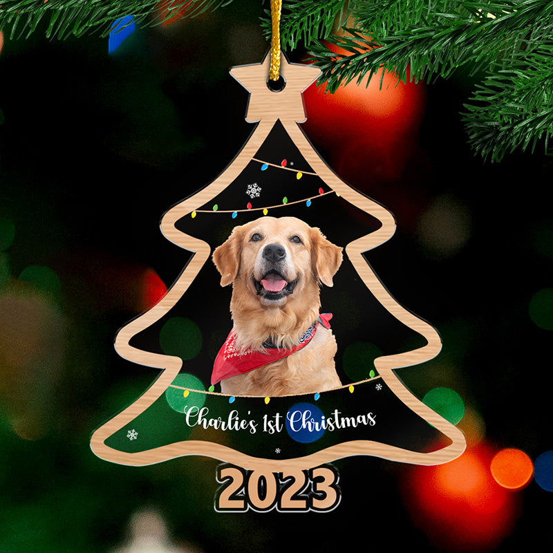 Custom Pet Photo Christmas Gifts for Dog Lovers - Personalized Ornament