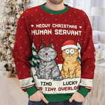 Custom Name Christmas Cat Gifts for Cat Lovers - Personalized Sweatshirt