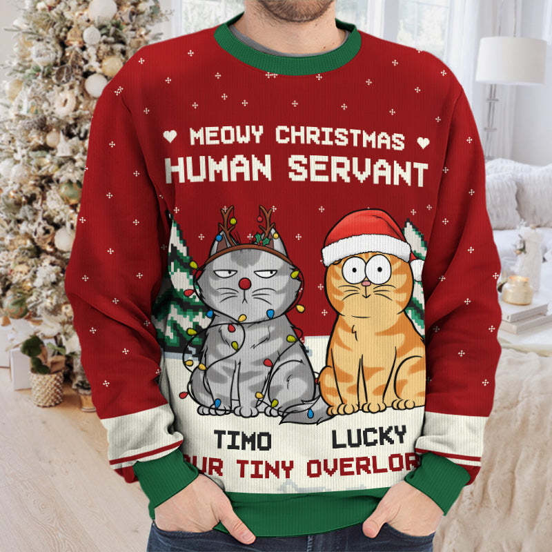 Custom Name Christmas Cat Gifts for Cat Lovers - Personalized Sweatshirt