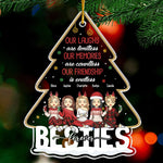 Custom Name Christmas Gifts for Besties - Personalized Ornament