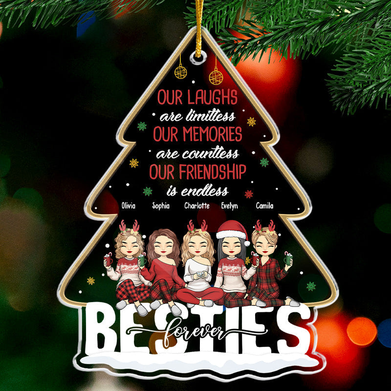 Custom Name Christmas Gifts for Besties - Personalized Ornament