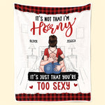 Custom Name Funny Sexy Couple Gifts - Personalized Blanket