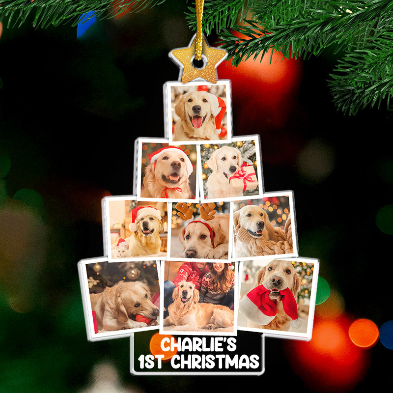 Custom Pet Photo Christmas Gifts for Dog Lovers - Personalized Ornament