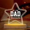 Five-Star Papa, Thanks For Excellent DNA - Family Personalized Custom 3D LED Light - Father's Day, Birthday Gift For Dad