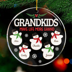 Custom Name Grandkids Christmas Gifts for Grandparents - Personalized Ornament