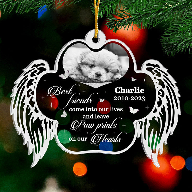 Custom Photo I'll Miss You For The Rest Of My Life - Memorial Personalized Custom Ornament - Acrylic Custom Shaped - Christmas Gift, Sympathy Gift For Pet Owners, Pet Lovers